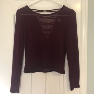 Maroon Blouse